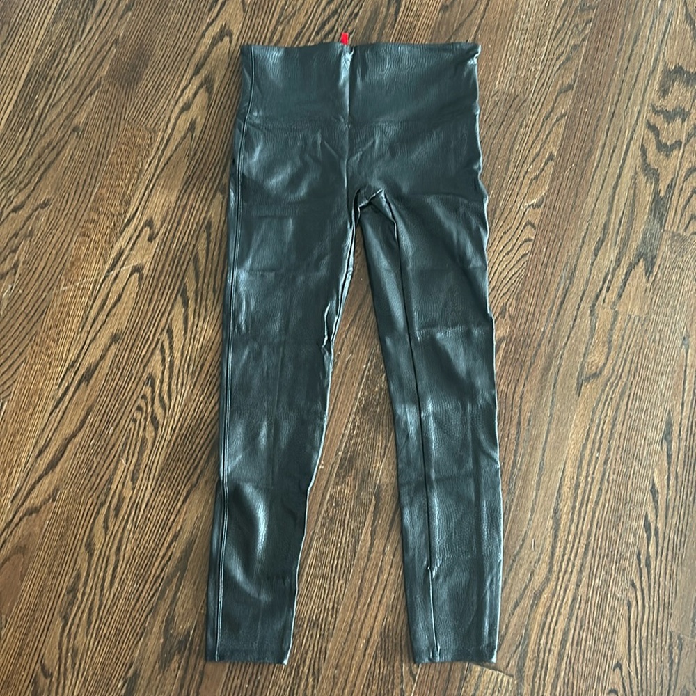 Nwot Spanx Size Large Python Embossed Faux Leathe… - image 1